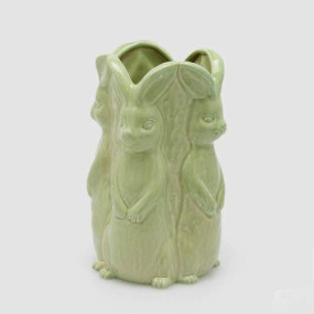 Jarra Coelhos Verde 24cm
